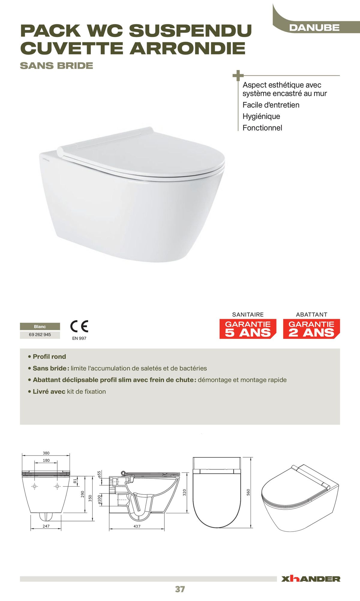 Catalogue La sélection robinetterie & sanitaire Confluence, page 00037