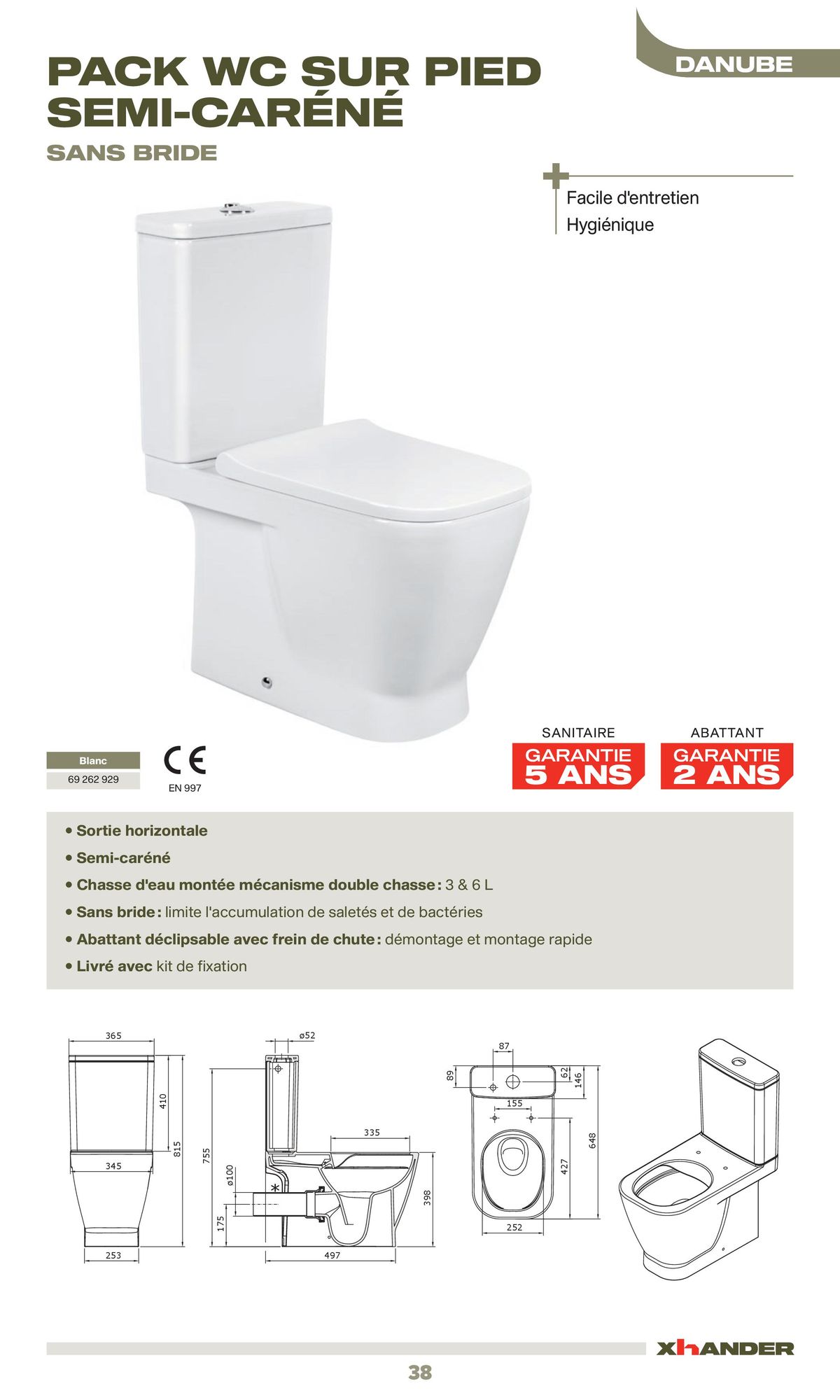 Catalogue La sélection robinetterie & sanitaire Confluence, page 00038