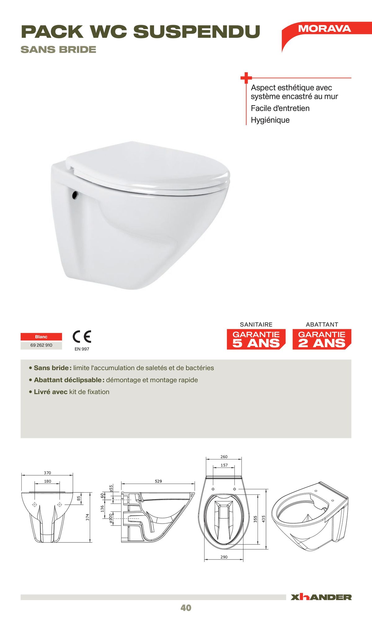 Catalogue La sélection robinetterie & sanitaire Confluence, page 00040