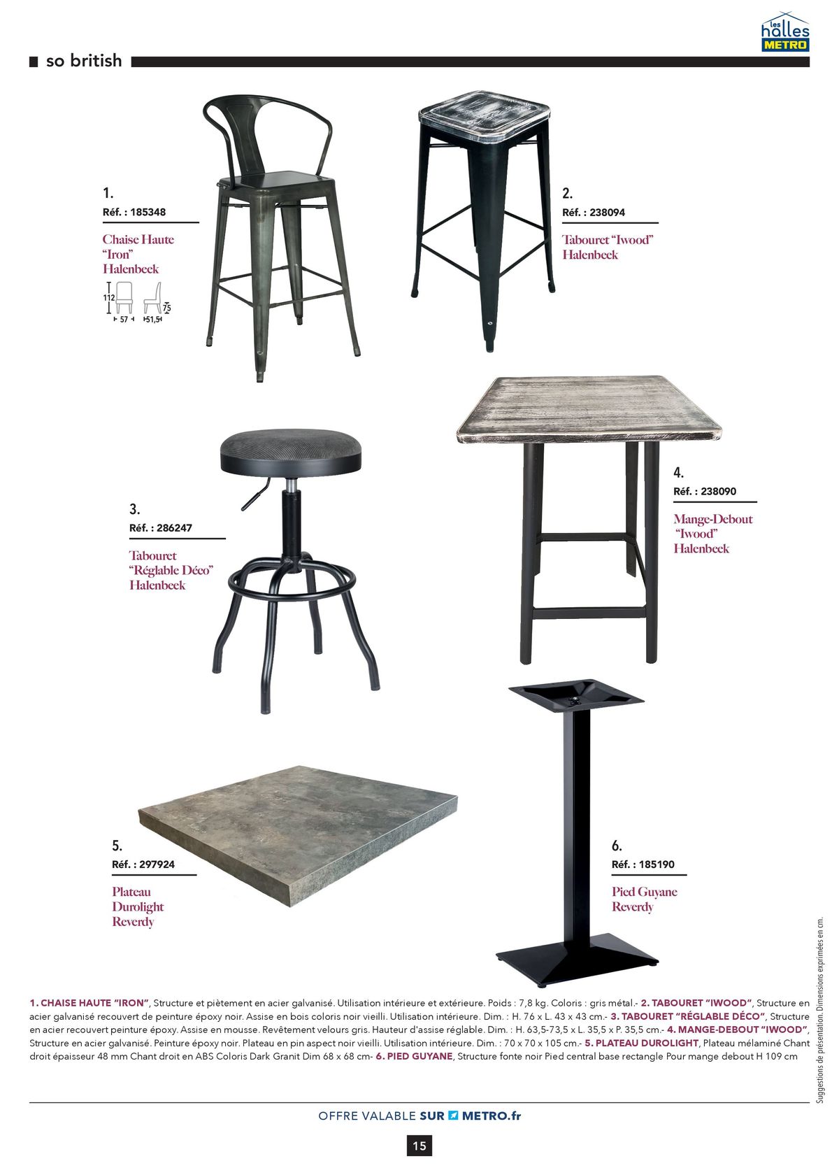 Catalogue Guide Tendance mobilier de salle & art de la table, page 00015