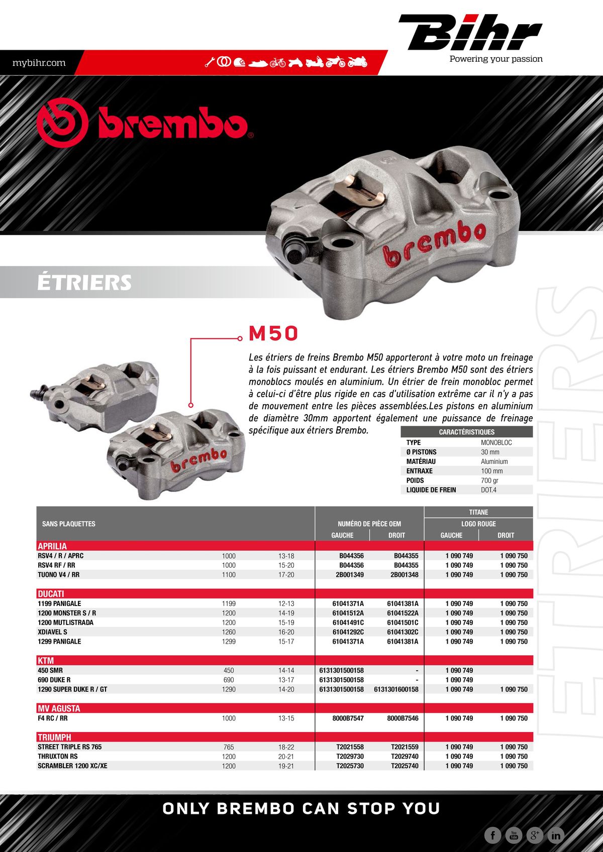 Catalogue BREMBO Gamme Origine, page 00002