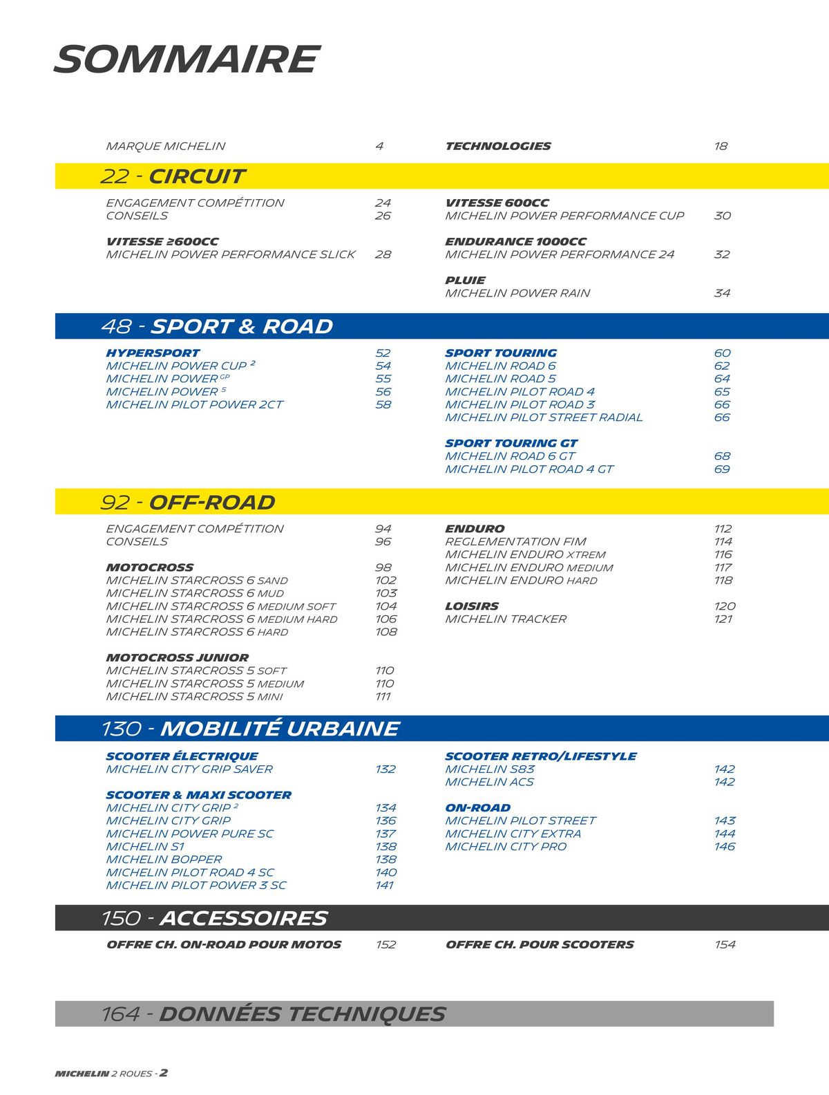 Catalogue MICHELIN Deux Roues 2023, page 00002