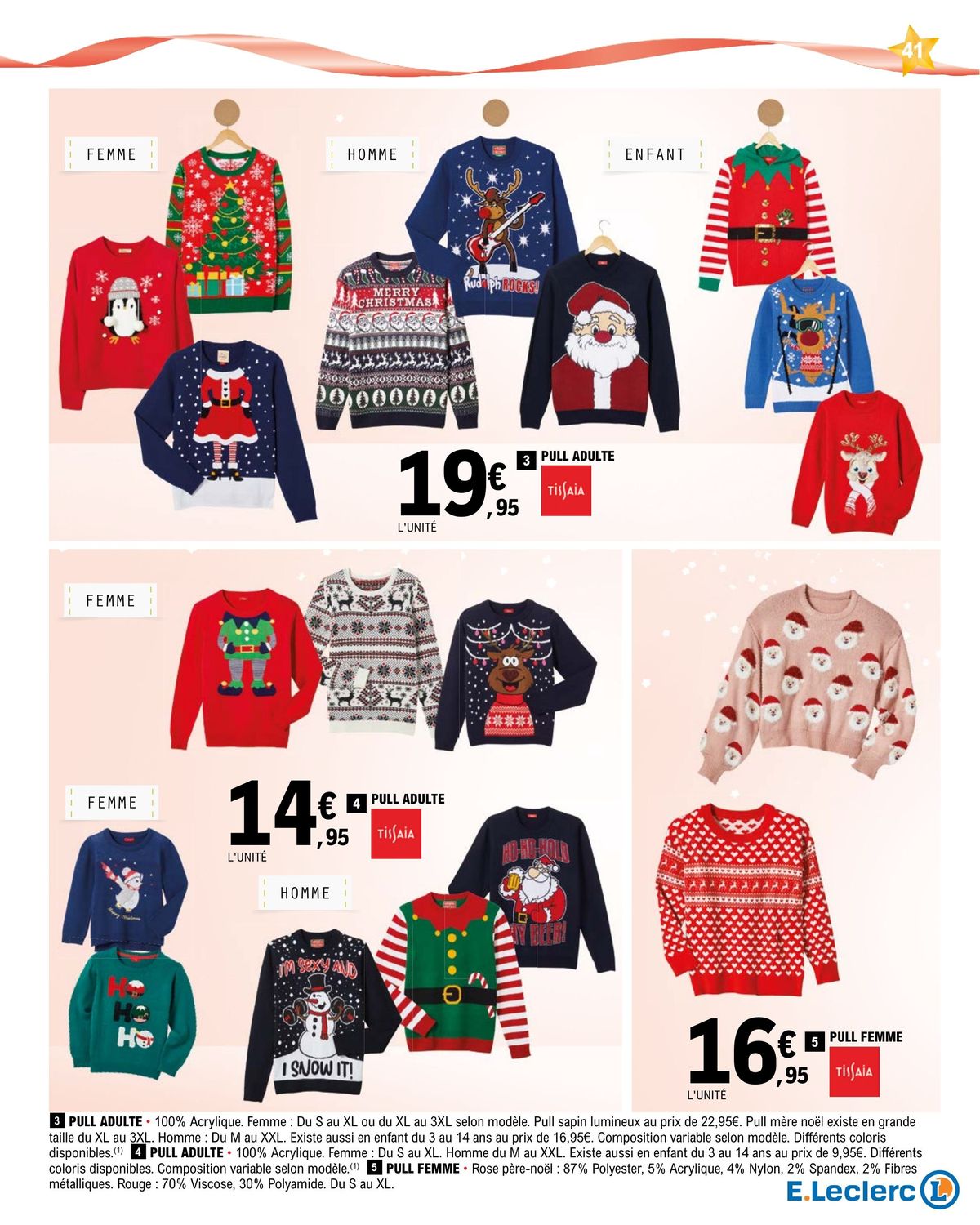 Leclerc pull de noel hot sale