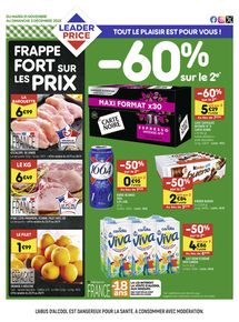 Promos de Discount Alimentaire | FRAPPE FORT SUR LES PRIX sur Leader Price | 21/11/2023 - 03/12/2023