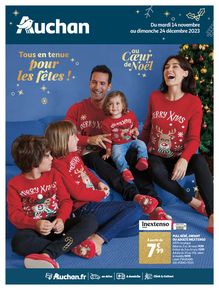 Promos de Mode à Nice | Tous en tenue pour les fêtes sur Auchan | 14/11/2023 - 24/12/2023