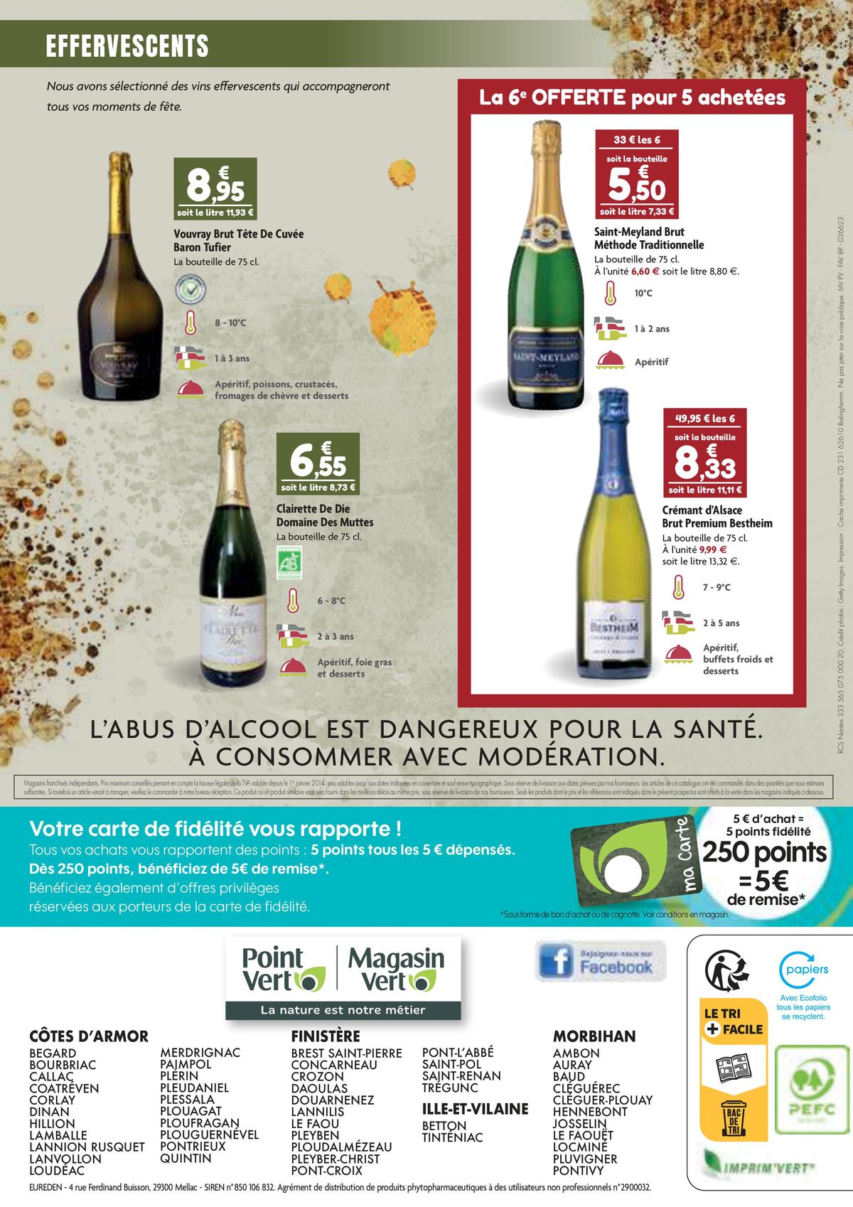 Catalogue Prospectus foire aux vins Point Vert Magasin Vert, page 00008