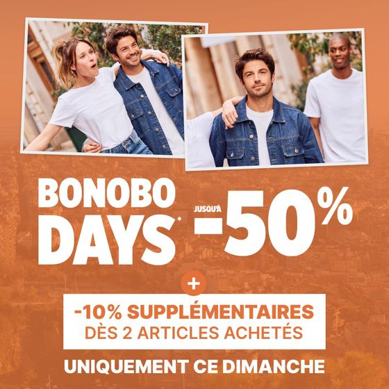 -10% supplémentaires dès 2 articles achetés sur la sélection Bonobo Days