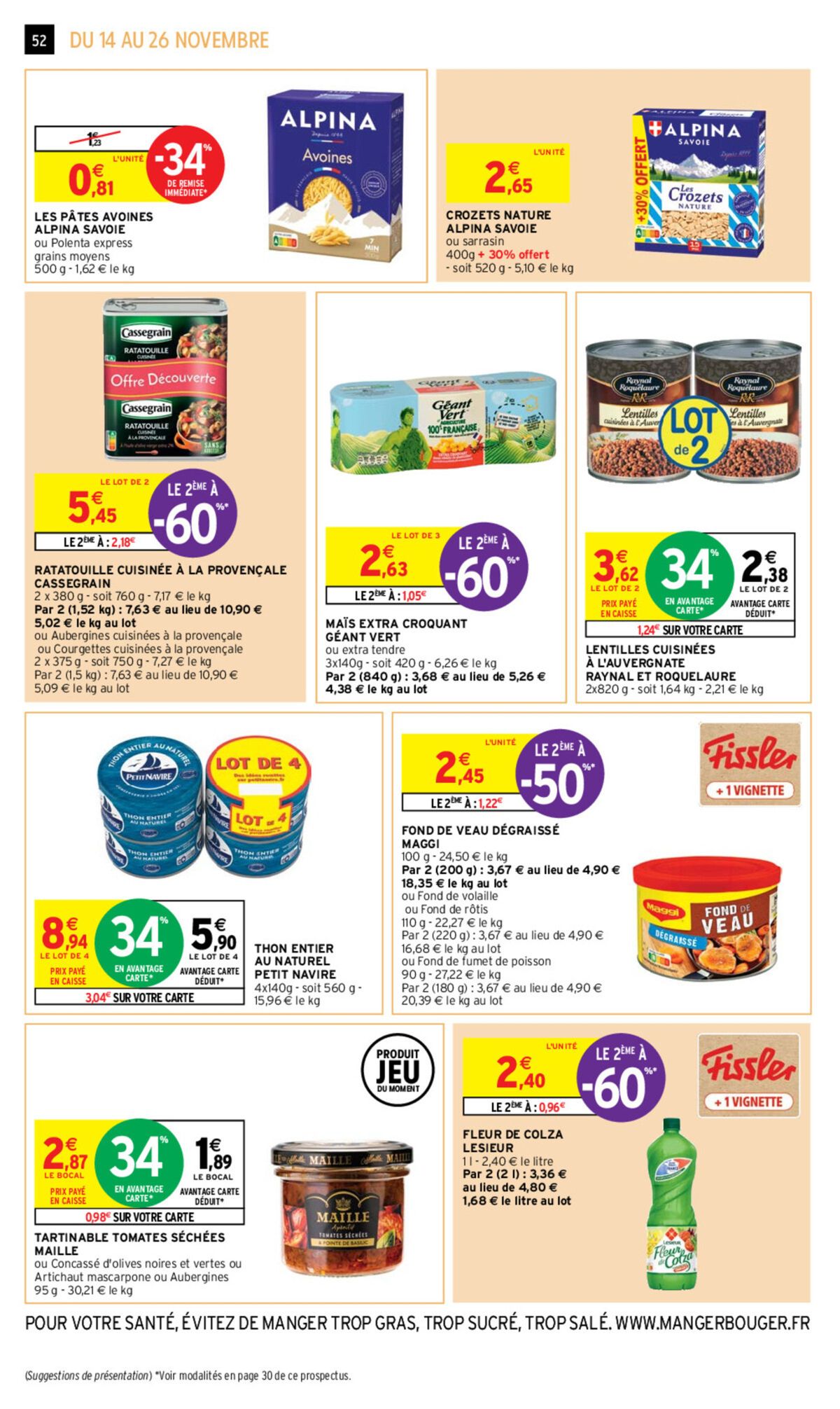 Catalogue 80% En avantage Carte*, page 00038