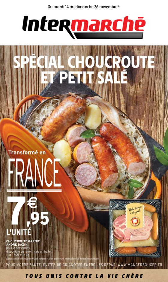 SPECIAL CHOUCROUTE ET PETIT SALE