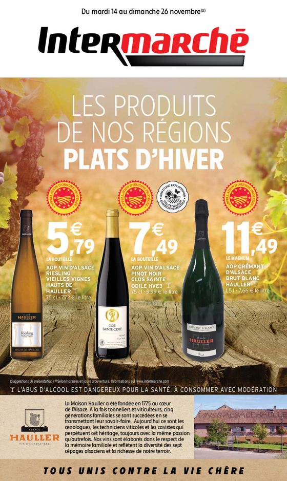 LES PRODUITS DE NOS RÉGIONS PLATS D'HIVER