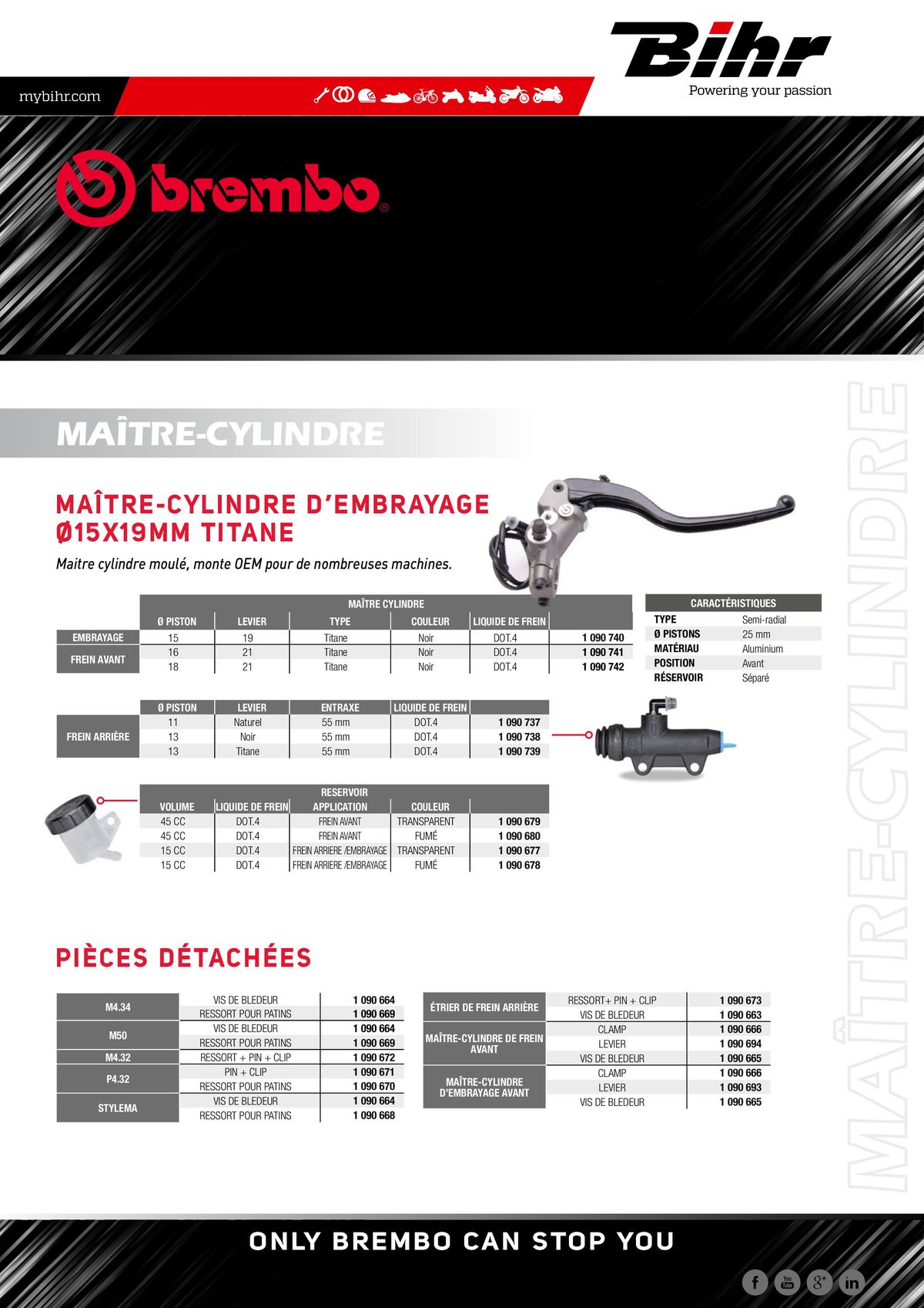 Catalogue BREMBO Gamme Origine, page 00007