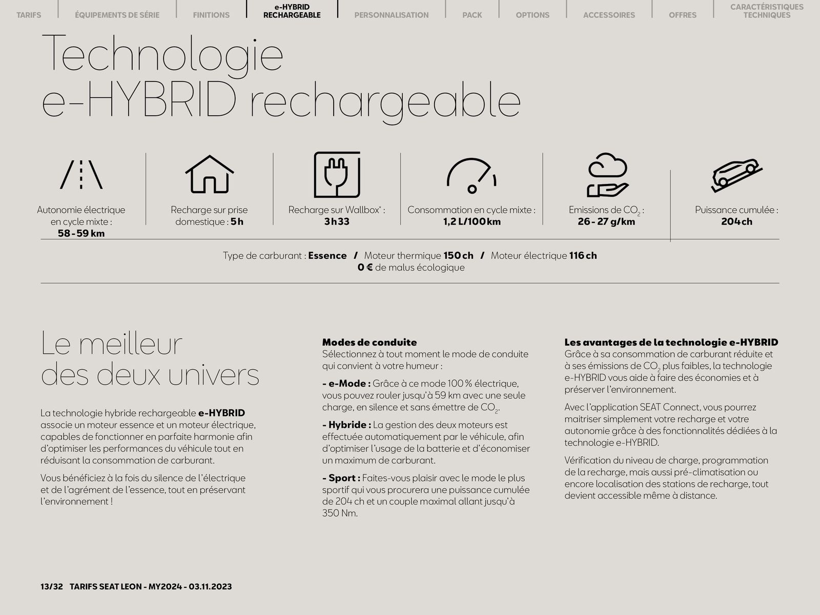 Catalogue SEAT Leon 5 portes-, page 00013