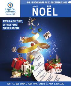 Promos de Culture et Loisirs à Toulouse | SÉLECTION FIN D'ANNÉE sur E.Leclerc | 14/11/2023 - 23/12/2023