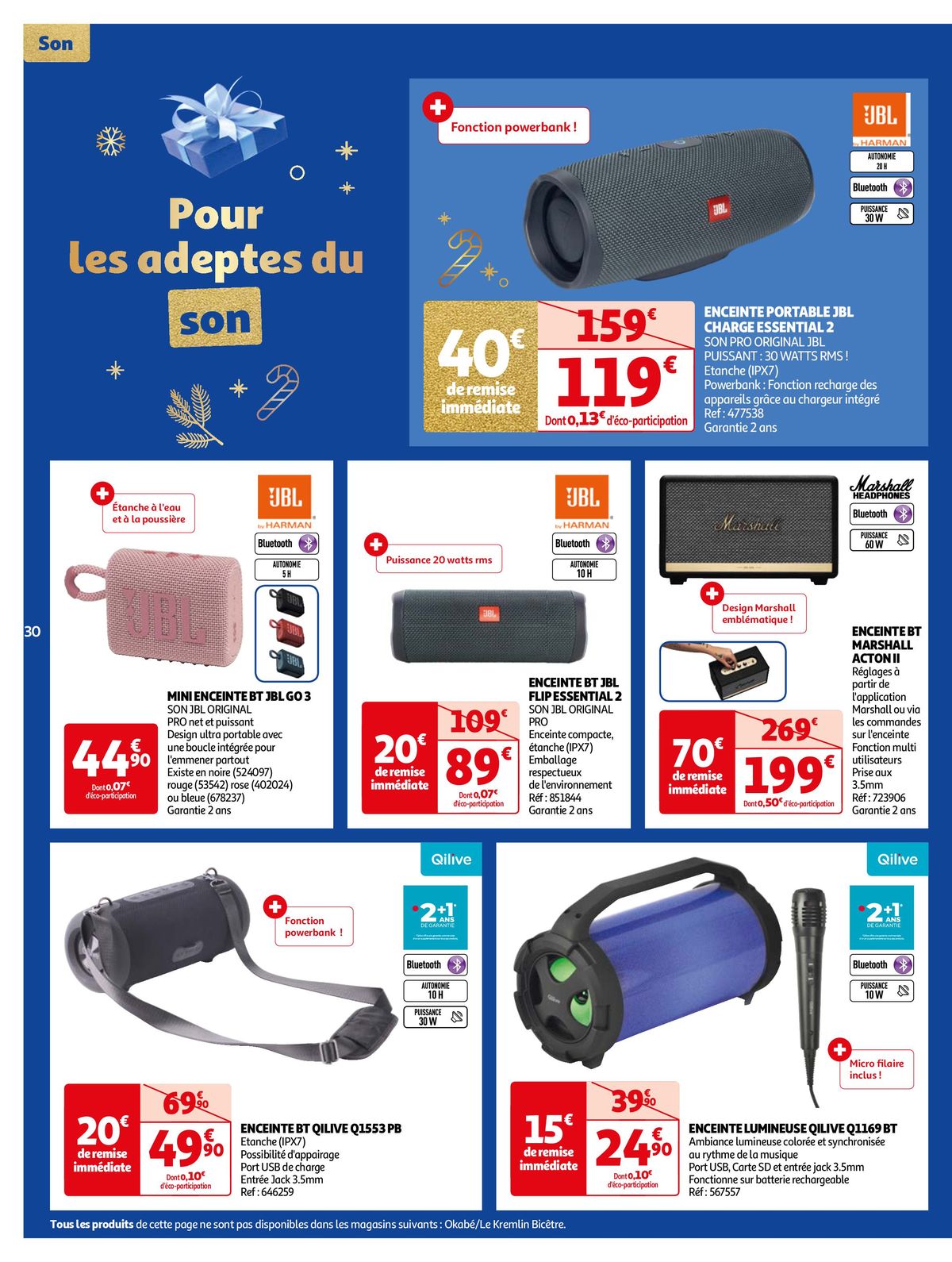 Catalogue Sélection Cadeaux High-Tech, page 00030