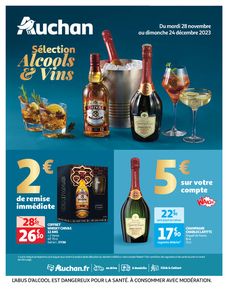 Promos de Supermarchés à Nice | Le Guide des boissons de Noël sur Auchan | 28/11/2023 - 24/12/2023