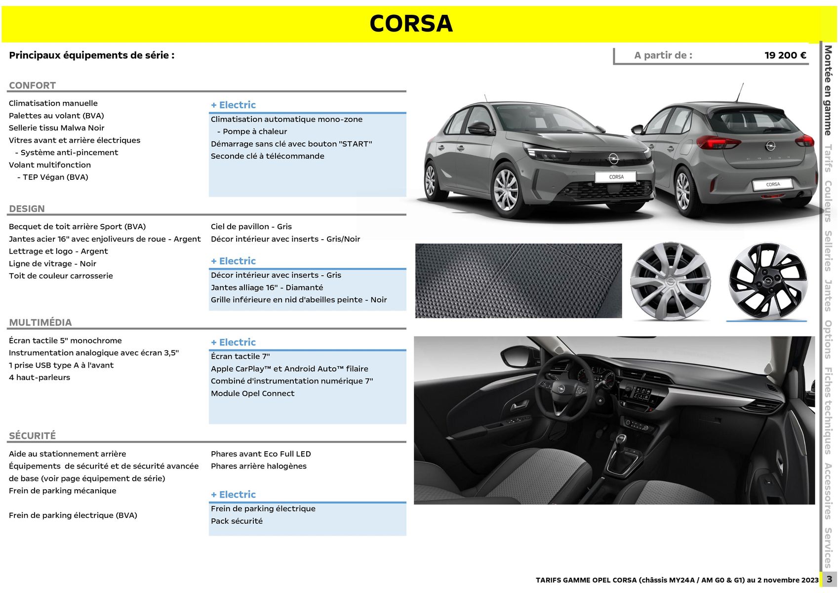 Catalogue Opel Nouvelle Corsa, page 00004