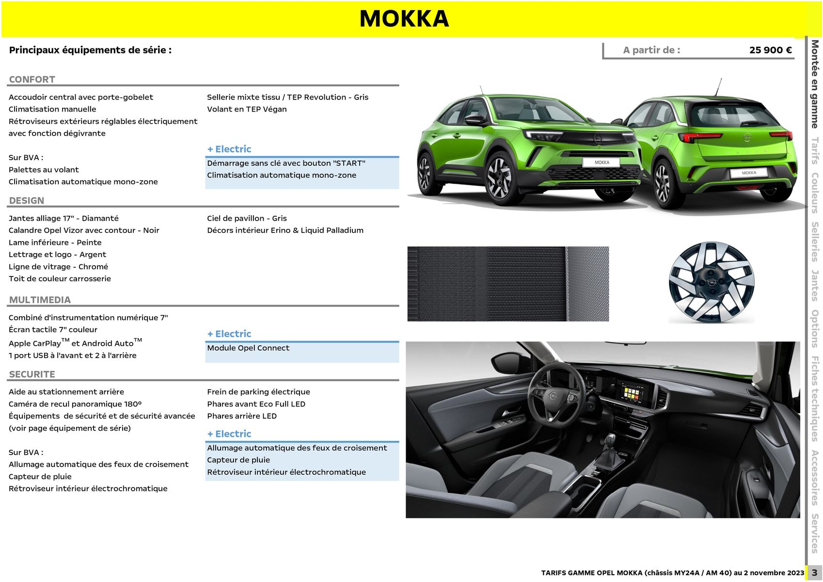 Catalogue Opel Nouveau Mokka, page 00004
