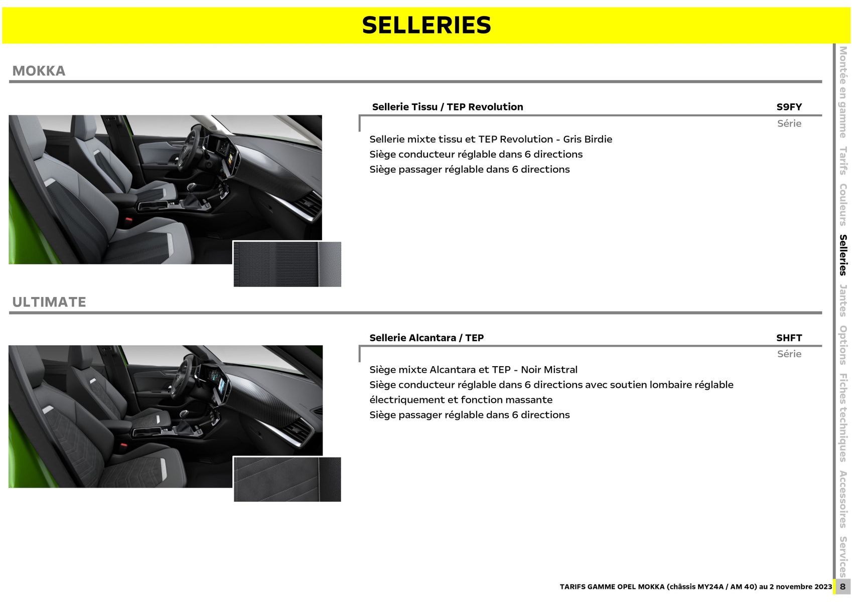 Catalogue Opel Nouveau Mokka, page 00009