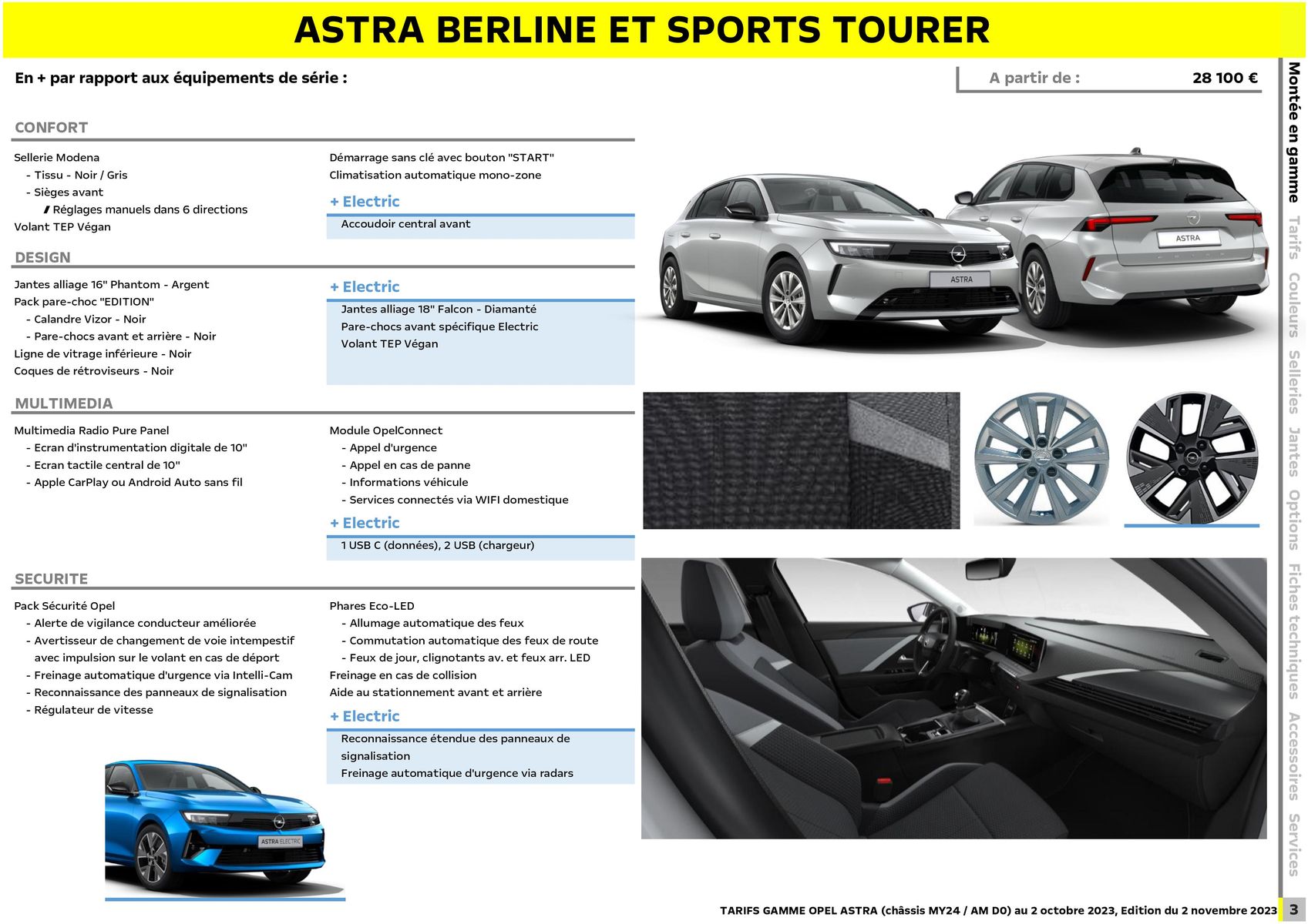 Catalogue Opel Astra, page 00004