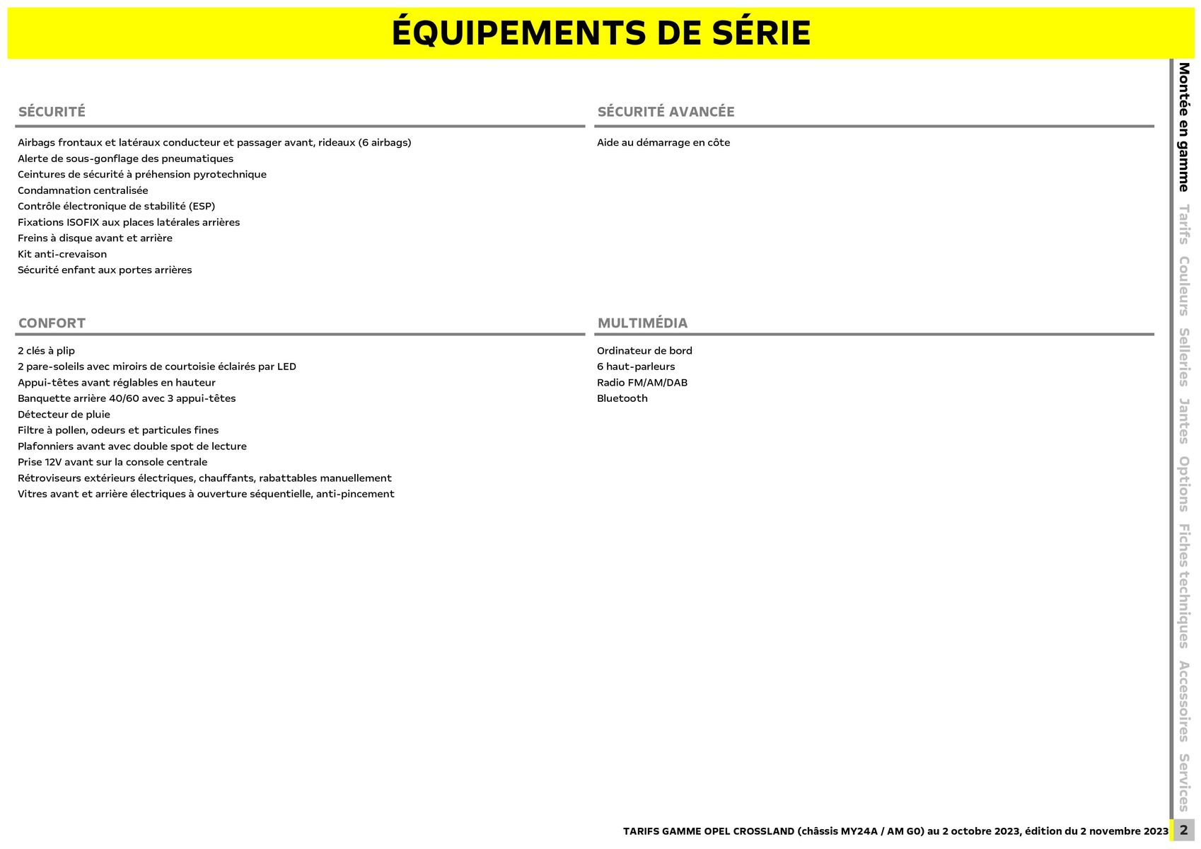 Catalogue Opel Crossland, page 00003