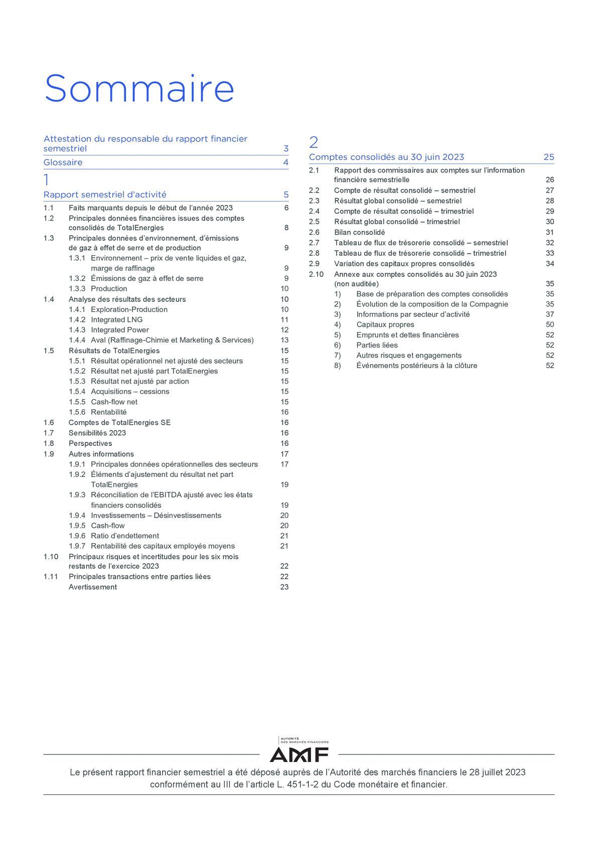 Catalogue Rapport financier, page 00002