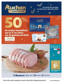 Catalogue Auchan Supermarché à Calais | Profitez des offres avec votre carte de fidélité | 28/11/2023 - 03/12/2023