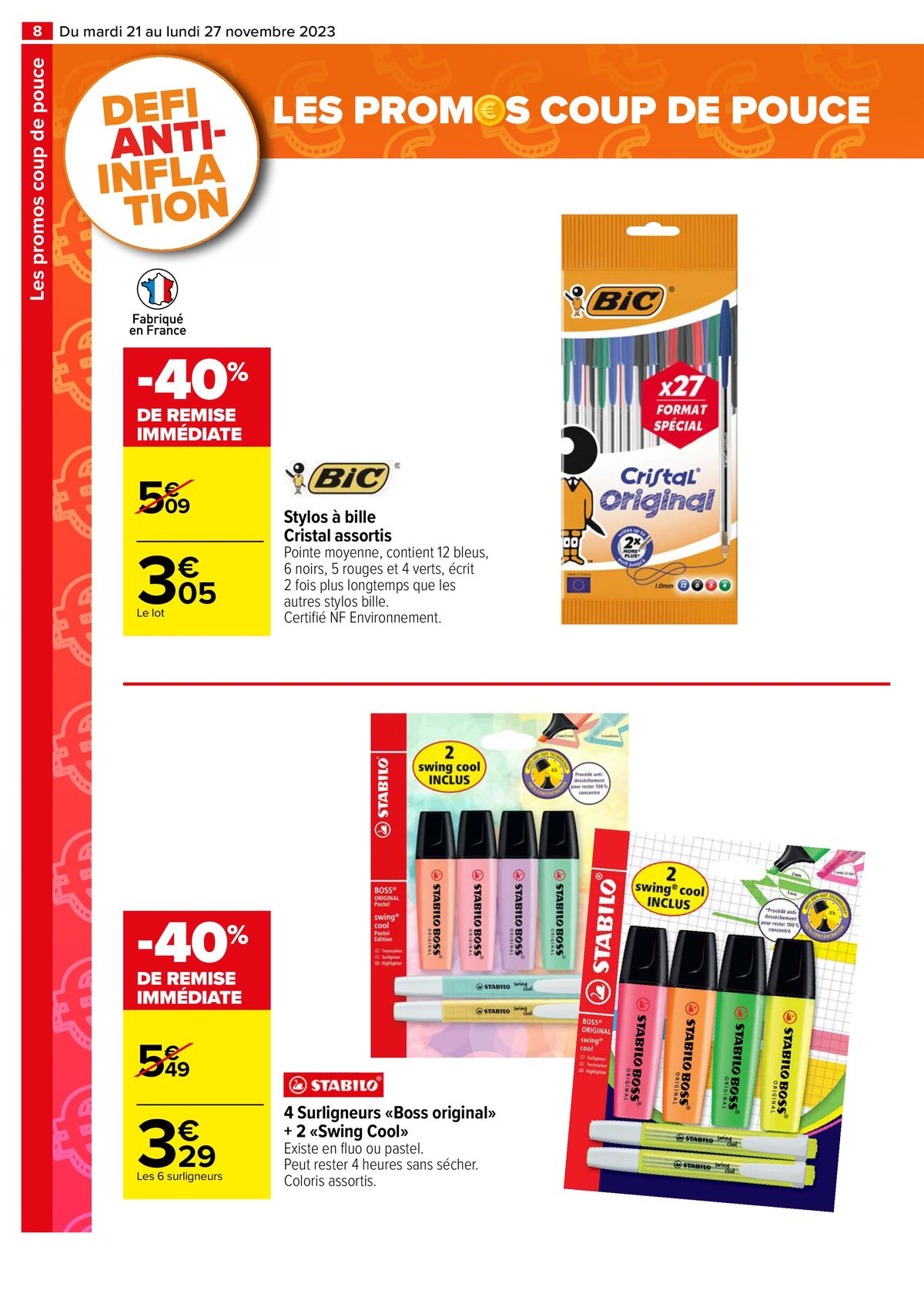 Catalogue LES PROMOS COUP DE POUCE, page 00008