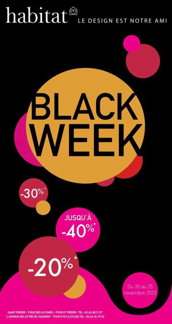 BLACK WEEK Jusqu'à -20%