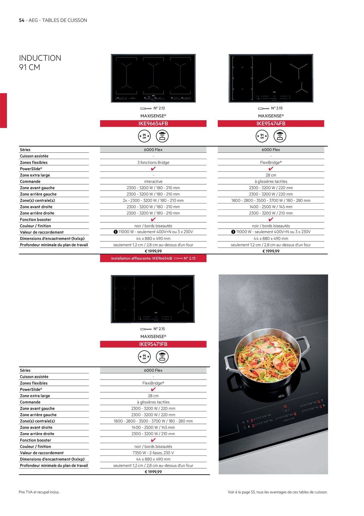 Catalogue APPAREILS ENCASTRABLES (CUISINISTES ), page 00054