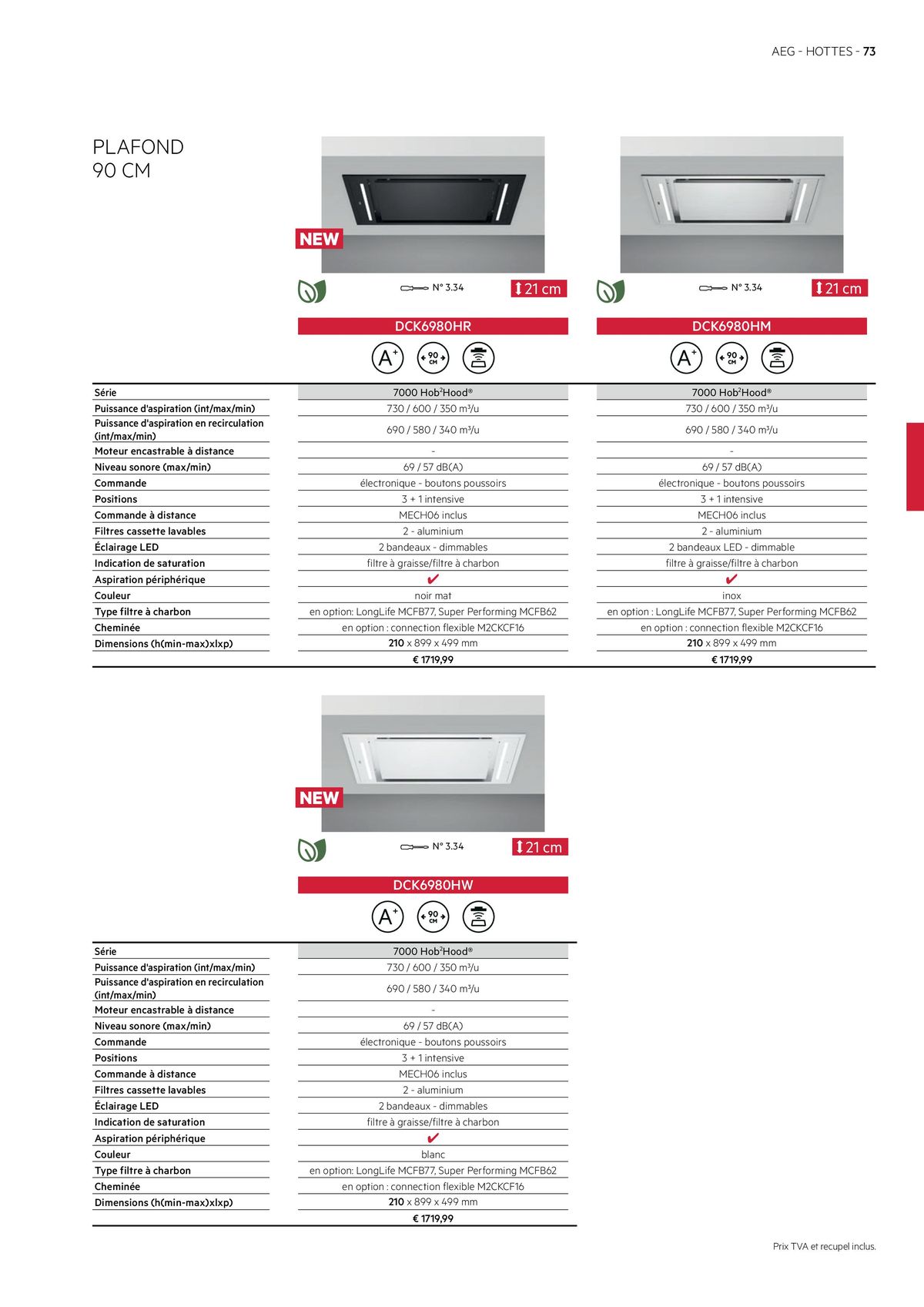 Catalogue APPAREILS ENCASTRABLES (CUISINISTES ), page 00073