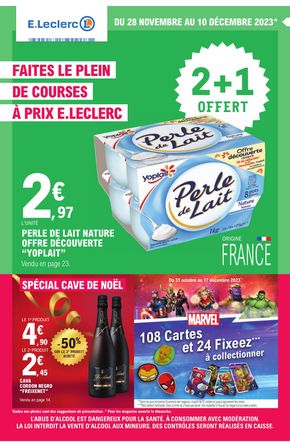 Promos de Supermarchés à Nice | Dépenser moins sur E.Leclerc | 28/11/2023 - 09/12/2023