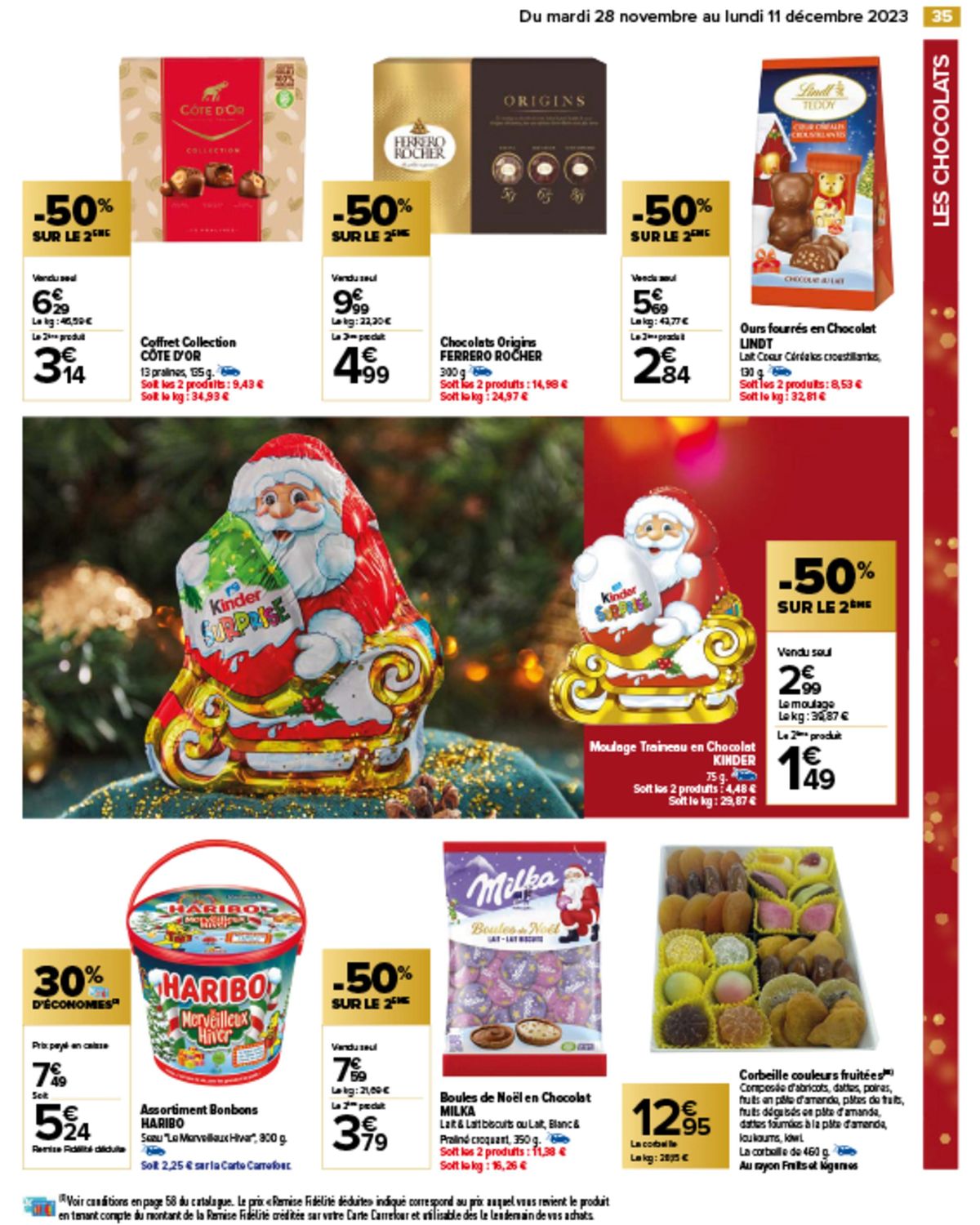 Catalogue C'est maintenant, 50% d'économies et Les Chocolats de Noël, page 00037