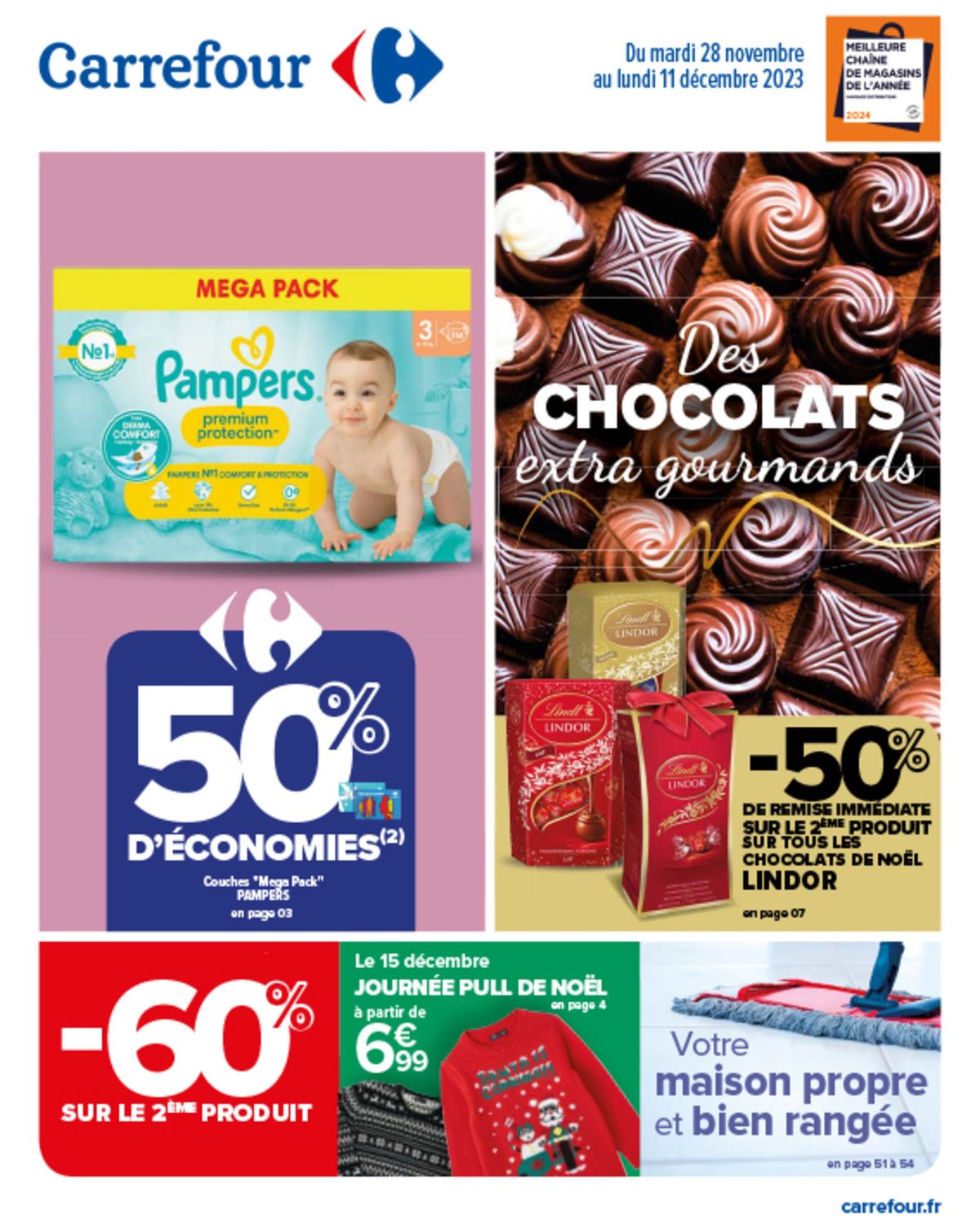 Catalogue C'est maintenant, 50% d'économies et Les Chocolats de Noël, page 00001