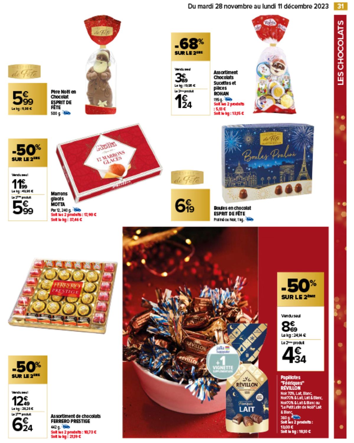 Catalogue C'est maintenant, 50% d'économies et Les Chocolats de Noël, page 00033