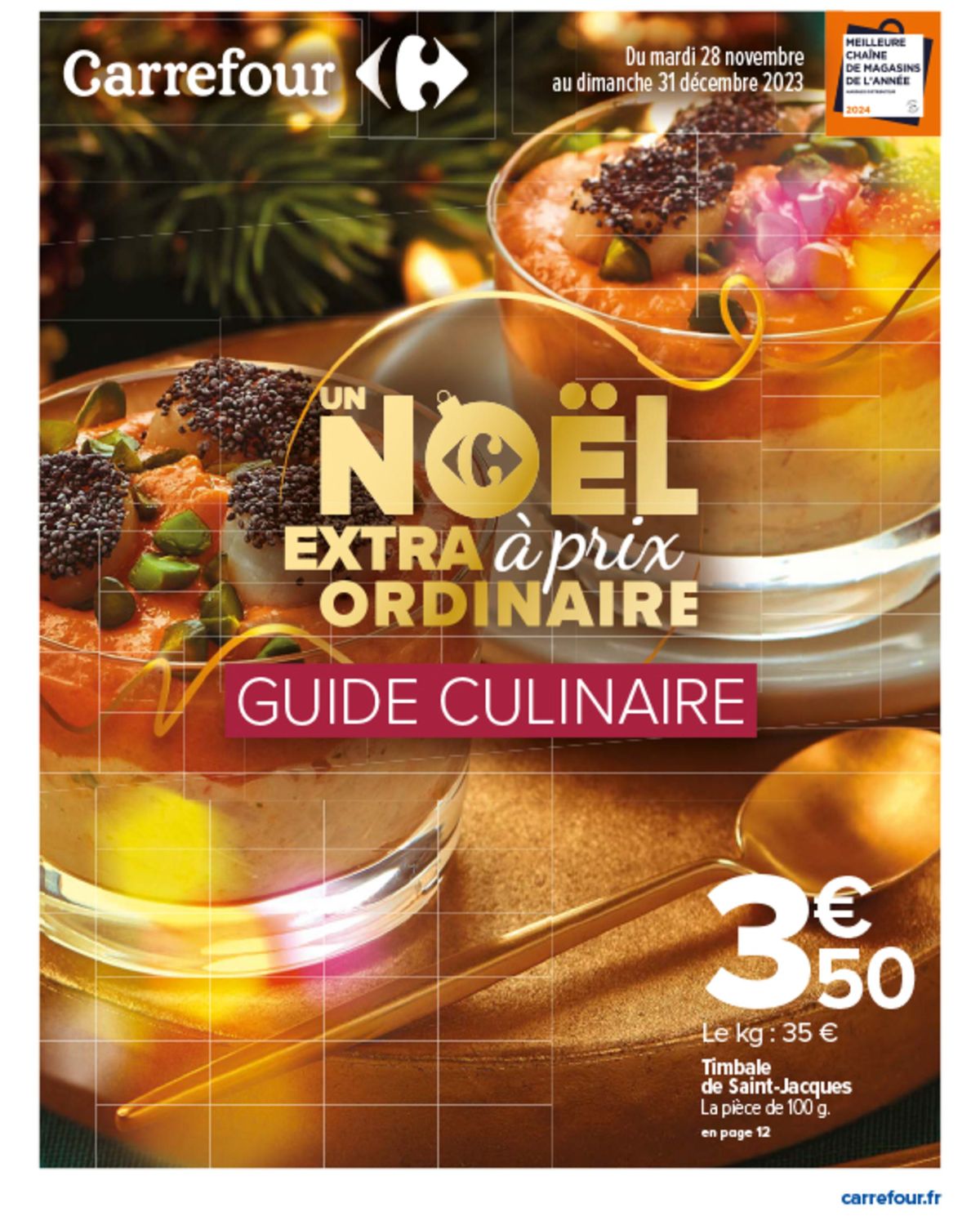 Catalogue Un Noël extra à prix ordinaire - GUIDE CULINAIRE, page 00001