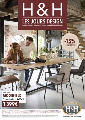 Catalogue H&H à Paris | Les jours design | 27/11/2023 - 24/12/2023