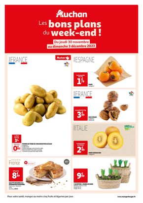 Catalogue Auchan à Paris | Les bons plans du week-end dans votre hyper ! | 30/11/2023 - 03/12/2023