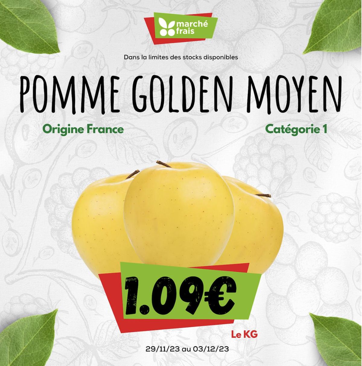 Catalogue Pomme golden moyen, page 00001