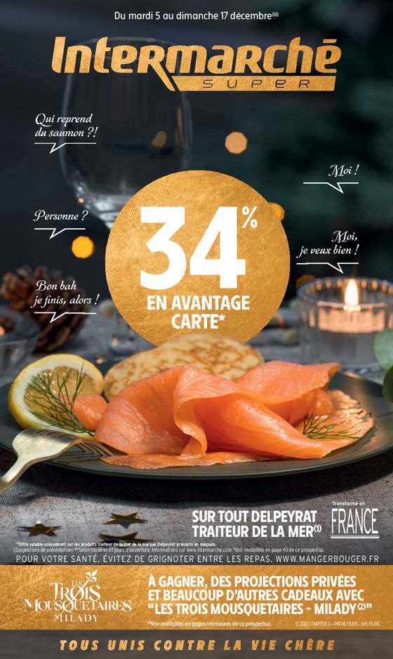 34% EN AVANTAGE CARTE*