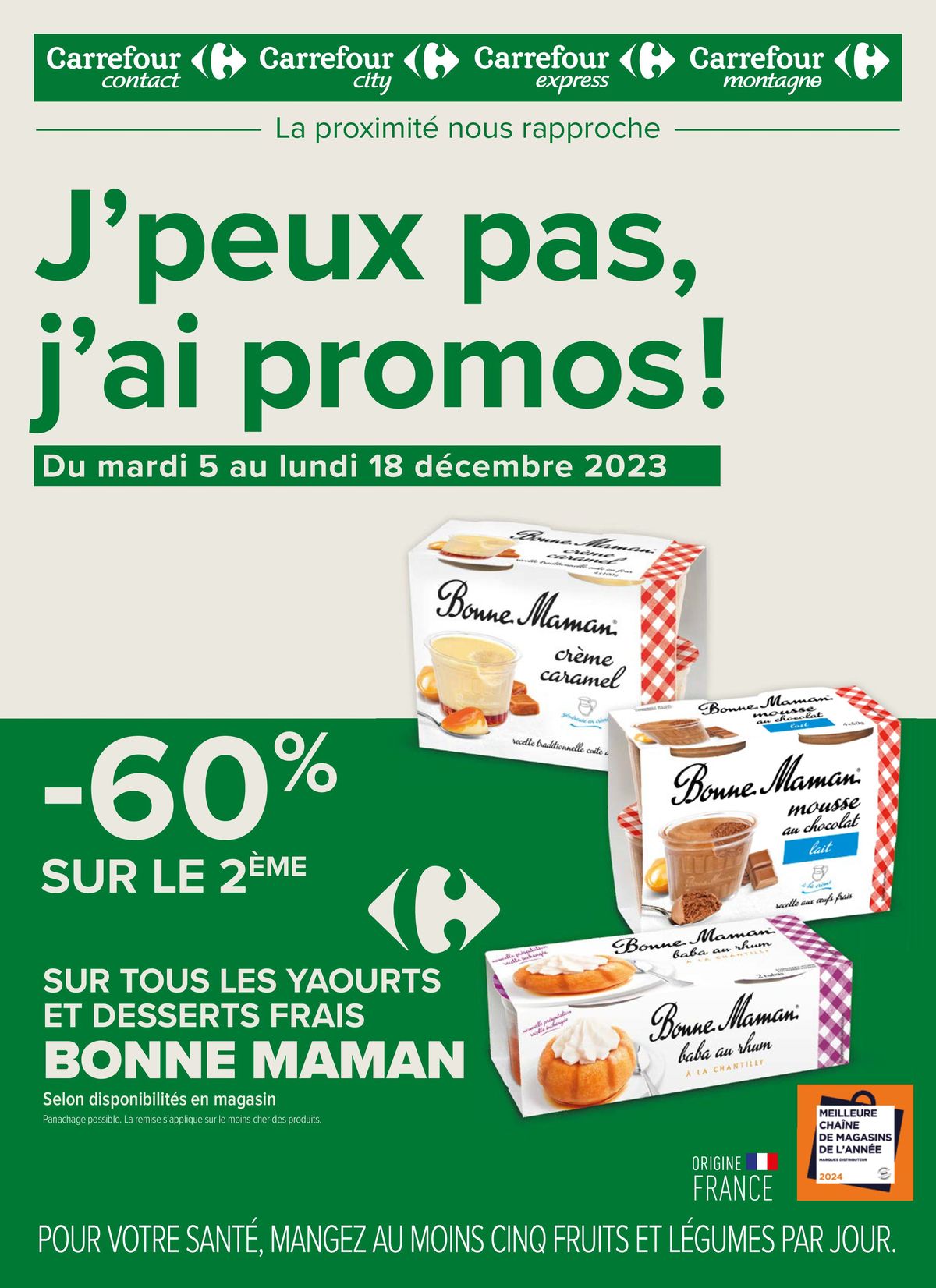 Catalogue J'peux pas, j'ai promos du 5 au 18 décembre, page 00001