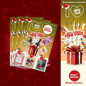 Catalogue Maxi Bazar à Paris | Profitez dès maintenant de notre Des idées cadeaux pour toute la famille !exceptionnelle de -50% sur toute notre décoration de Noël | 30/11/2023 - 10/12/2023