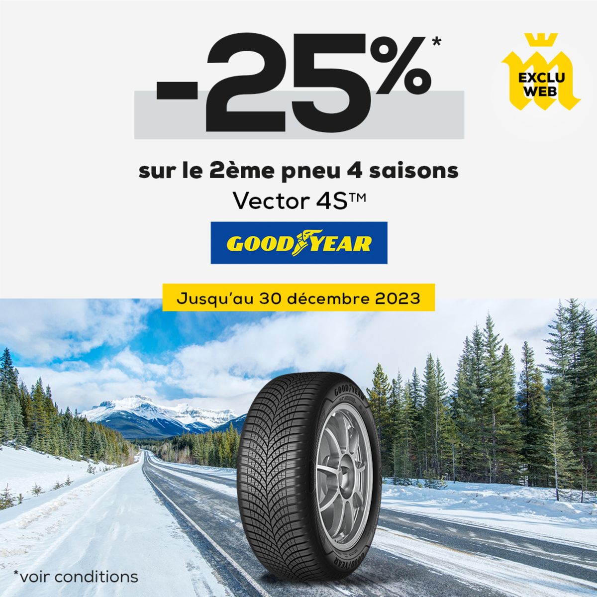 Catalogue Et ça tombe bien, chez Midas, le 2e pneu GOODYEAR Vector 4STM est à -25% en exclusivité web jusqu’au 30 décembre 2023 !, page 00001