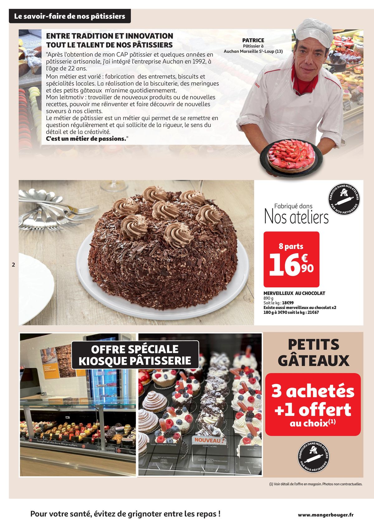 Catalogue Le savoir faire de nos pâtissiers, page 00002