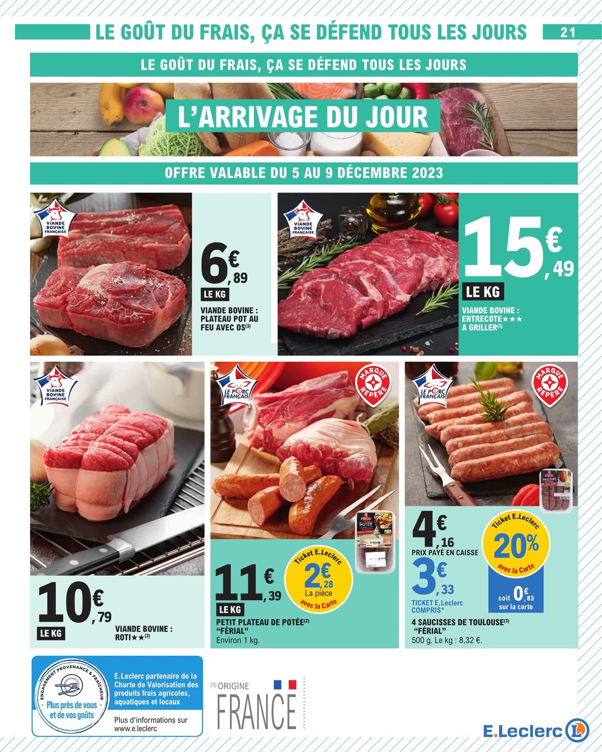 Catalogue Toutes vos courses à prix E.Leclerc, page 00021