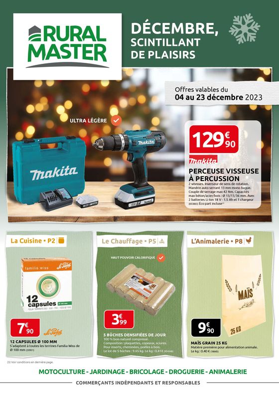Catalogue Rural Master | DÉCEMBRE, SCINTILLANT DE PLAISIRS | 04/12/2023 - 23/12/2023