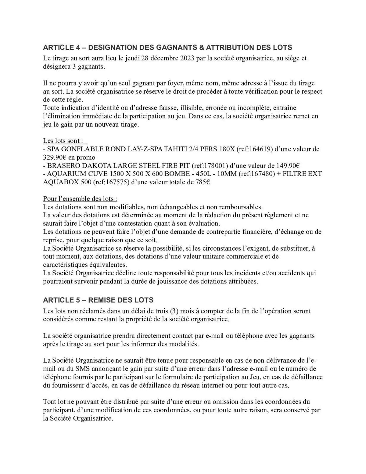 Catalogue Règlement du Jeu Noël , page 00002