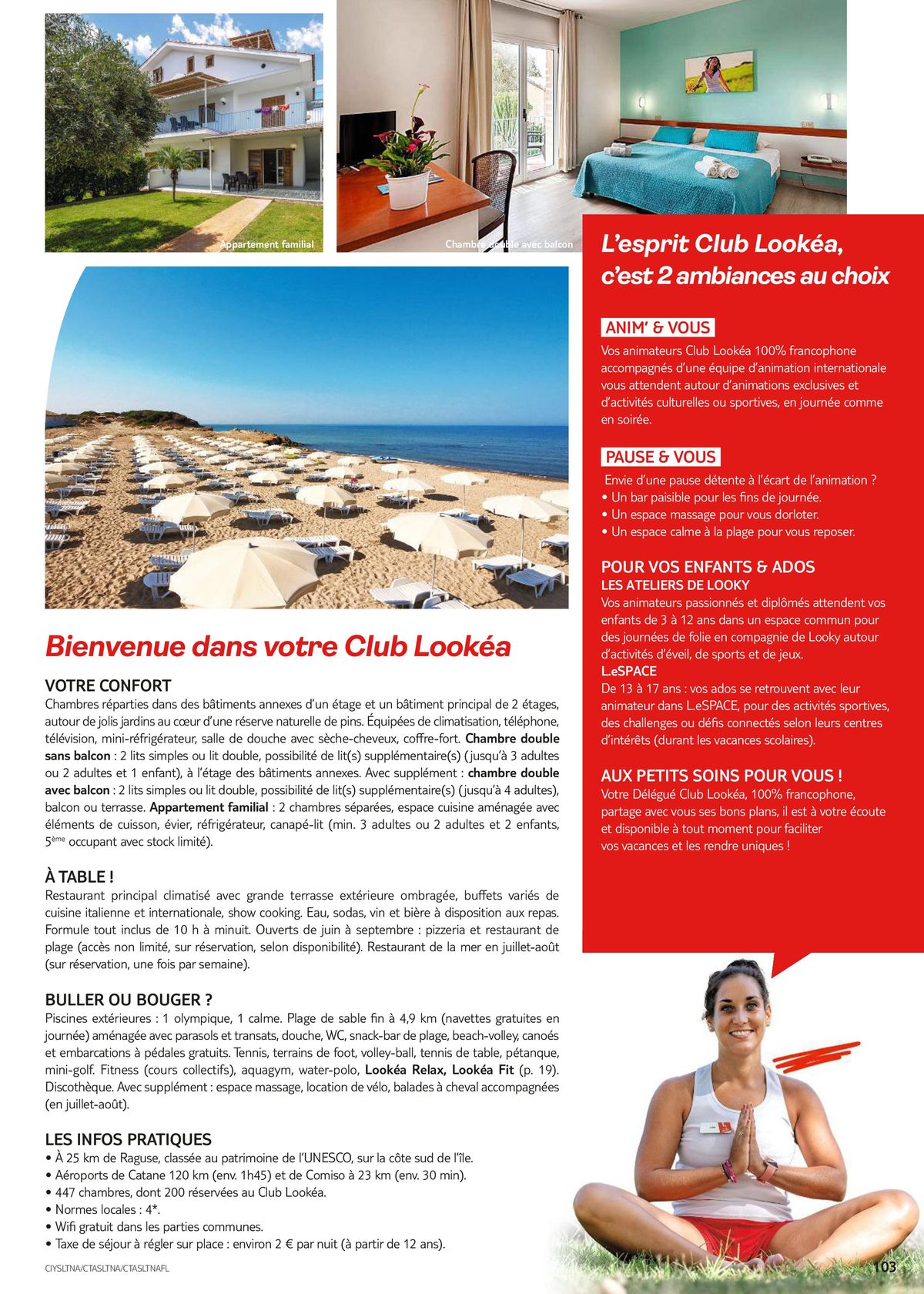 Catalogue Brochure TUI Clubs Collection Eté 2024, page 00105