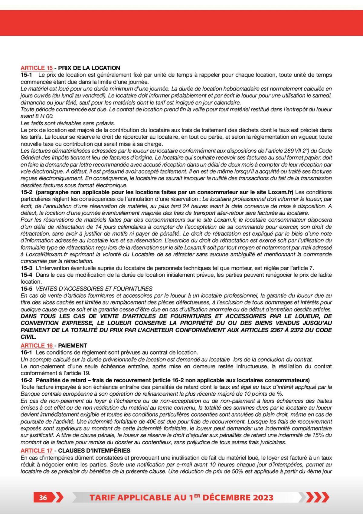 Catalogue Tarifs professionnels, page 00031