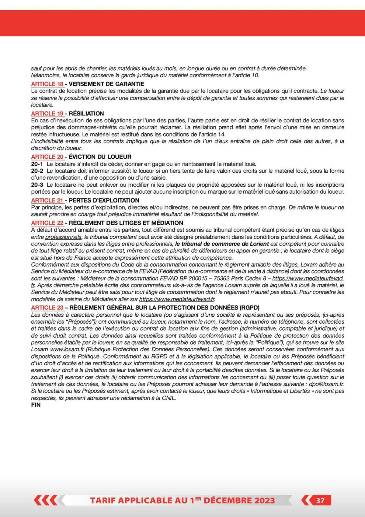 Catalogue Tarifs professionnels, page 00032