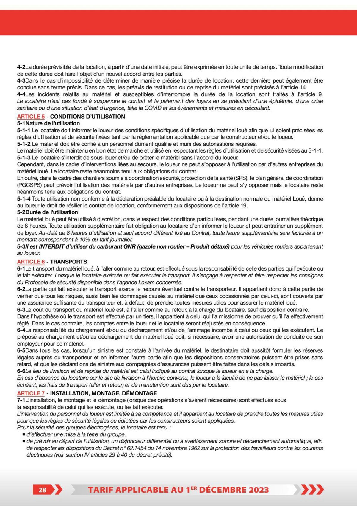 Catalogue Tarifs particuliers, page 00023